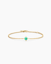 Chatelaine® Teen Bracelet in 18K Yellow Gold with Chrysoprase, 4mm